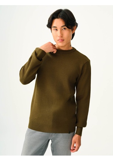 Loft Erkek Kazak Koyu Haki Lf2036726 25kp69000063 P69195 Koyu Haki