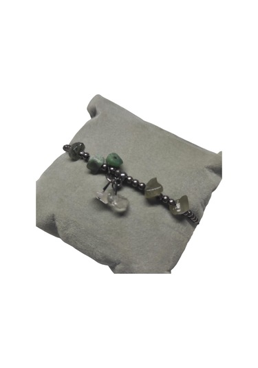 Hint Akik Taşı Halhal Doğal Taş Bileklik Hal Hal Ayarlanabilir İpli Akik Kristalize Kırık Taş Şifalı Halhal Bileklik Çok Renkli