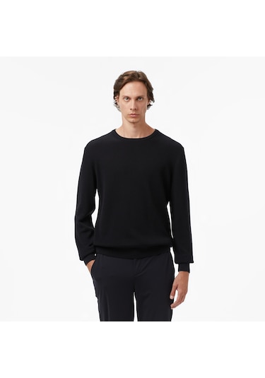 Nautica Erkek Siyah Classic Fit Kazak Düz S57212t Siyah