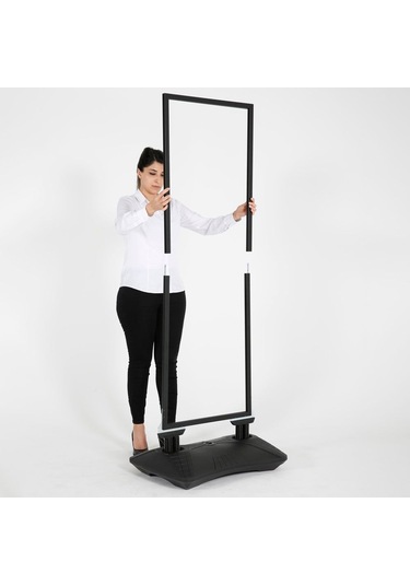 Wind Pro Slim Siyah Kaldırım Panosu 55 x 170 CM
