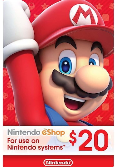 Nintendo Eshop Card 20 Usd Nintendo Gift Card 20 Usd (436614732)