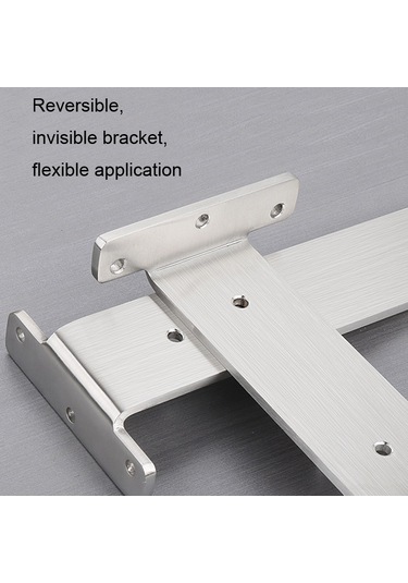 Sones 200mm 5.5mm Kalınlığında Paslanmaz Çelik Üçgen Braket Kitaplık Bölme Plakası