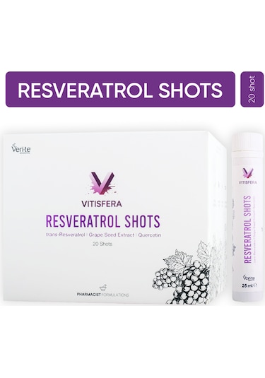 Vitisfera Resveratrol Shot Orman Meyveleri Aromalı 20 x 25 ML
