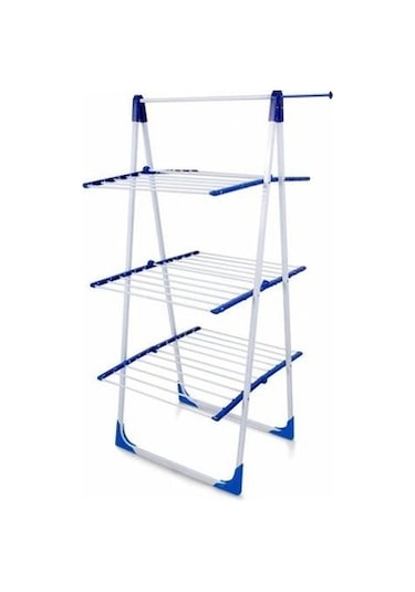 Doğrular Perilla Trivela 3 Katlı Çamaşır Kurutmalık Beyaz - Mavi