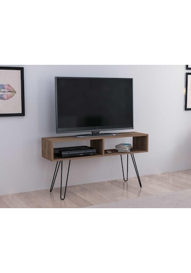 Dekorister Alya Tv Metal Ayaklı Ünitesi Ceviz Dekorister Alya Tv Metal Ayaklı Ünitesi Ceviz