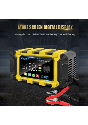 Tenfowee E-fast Tk-360 12v Akıllı Şarj Cihazı - Araba Ve Motosiklet Aküleri İçin Hızlı Şarj 100-240v