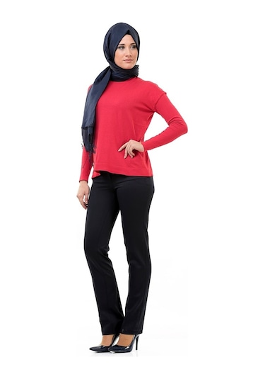 Soralline Kadın Klasik Pantolon 1641 Siyah Siyah