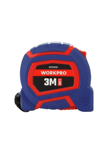 Workpro Wp261008 3mx16mm/10ft. Naylon Kaplama Sarı Çelik Şerit Metre Fr Wp261008 3 M