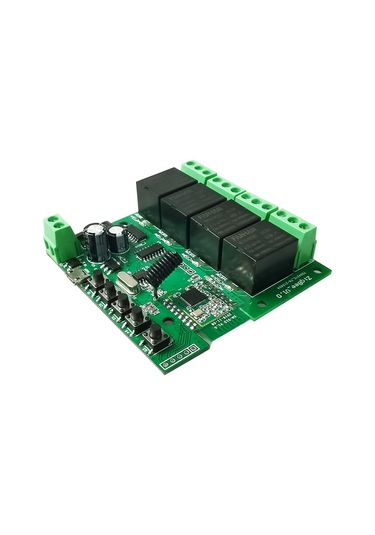 Teltree 4 Yollu Zigbee Akıllı Anahtar Modülü - Tuya/ewelink Uyumlu, Akıllı Telefon Kontrolü, Zamanlama Ve Ses Komutu Desteği Dc5v/7-24v 1-gang