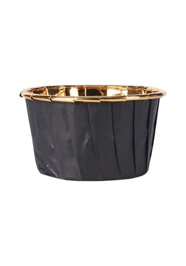 50 Adet Cupcake Liner Yemek Otel Mutfak Pişirme Bardaklar Malzemeleri Siyah