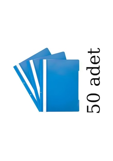 N'pratik 50 Adet Extra Mavi Telli Dosya Seti - Pratik Ve Dayanıklı Belge Düzenleyici