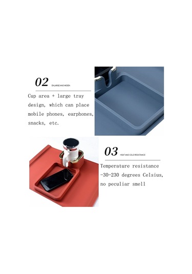 Sones Kanepe Kol Dayanağı Araba Kol Dayanağı Silikon Bardak Altlığı Isı Yalıtımı Haşlanma Önleyici Bardak Tutucu Mavi