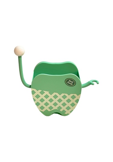 Elmpaly Yeşil Deliksiz Diş Fırçası Askısı - Banyo Tezgahı Veya Duvara Montaj Saklama Rafı Yeşil