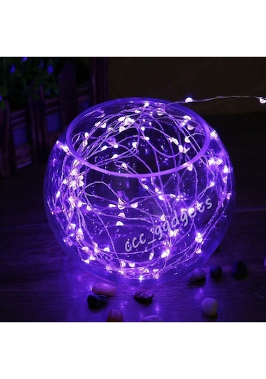 Purple Christmas Led Light 2 Metre Mor Pilli Led Işık Noel Işığı Parlak Peri Led Işık