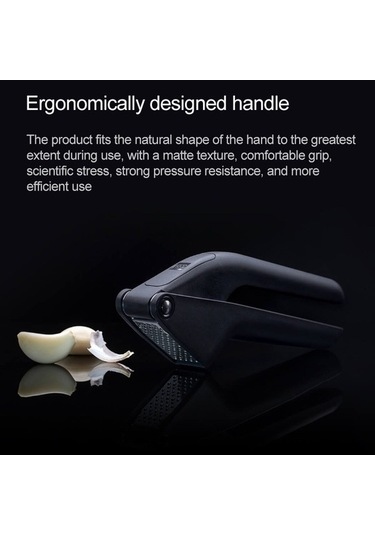 Fastbuy Manuel Kıyma Makinesi Xiaomi Youpin Huohou Sarımsak Presi Siyah, Pratik Sarımsak Doğrama Aleti Siyah