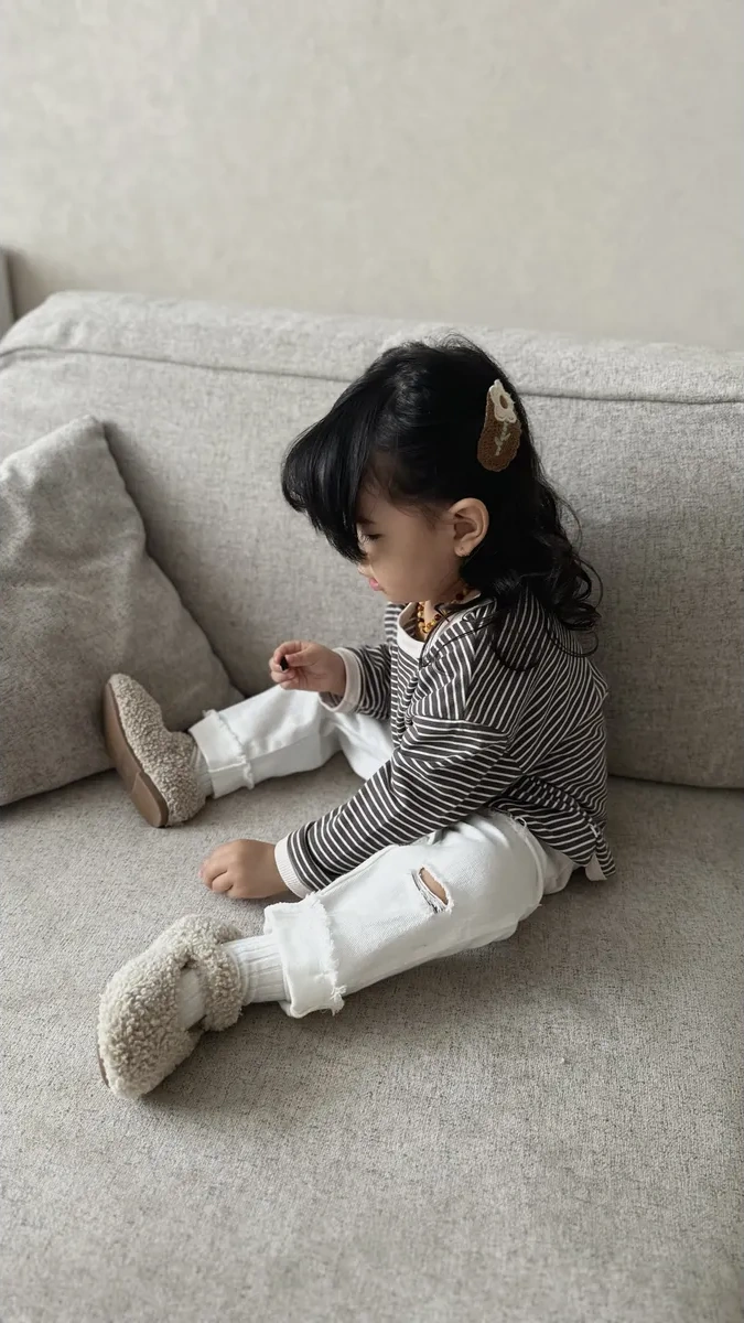 Baby Bobo.bb Çocuk Uzun Kollu T-shirt 170912824 Kahverengi