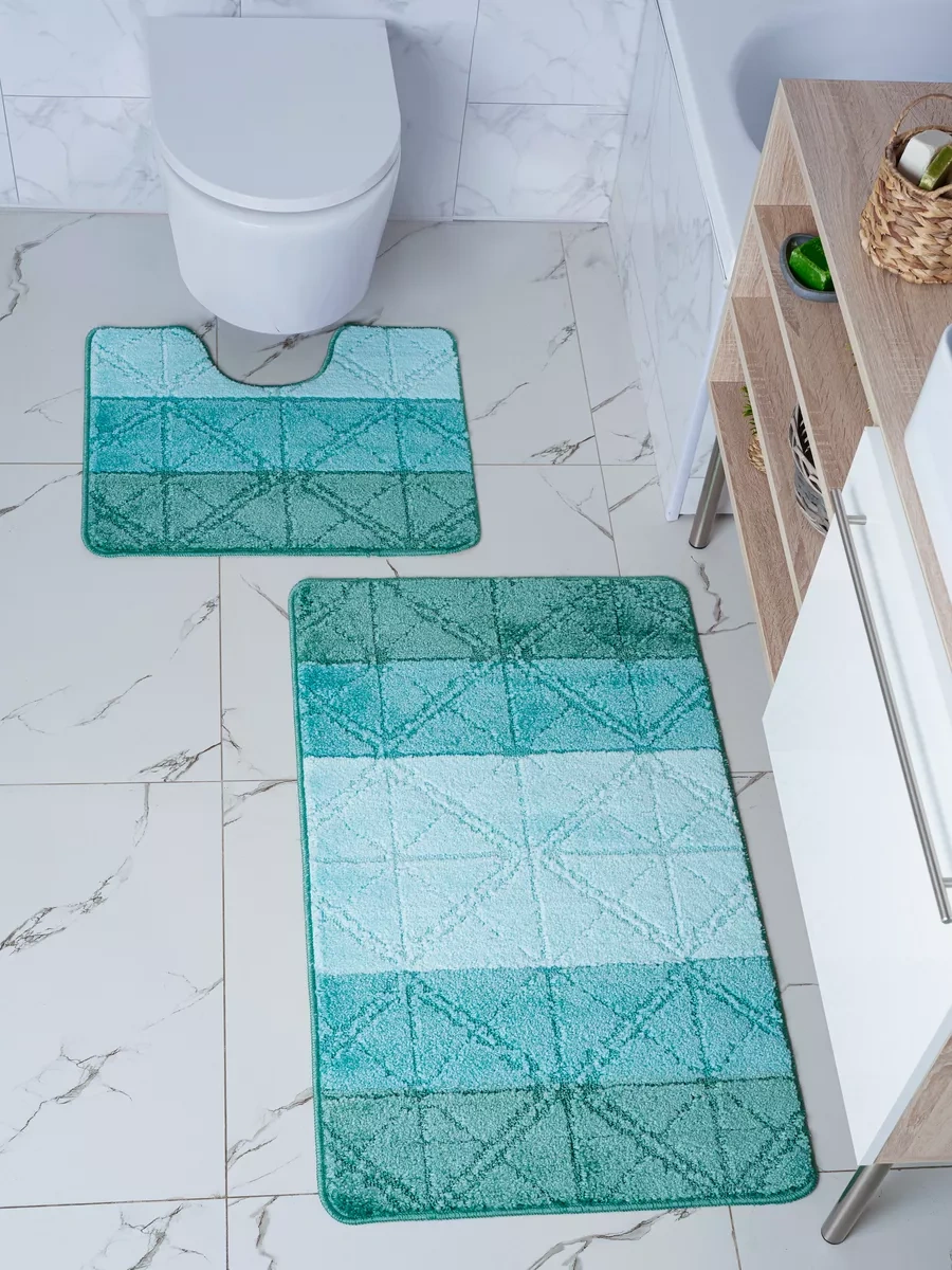 Solın Banyo Ve Tuvalet İçin Kaymaz Paspas 173454989 Yeşil