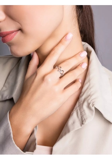 Lamponi 925 Ayar Gümüş Mücevher Yüzüğü 209868963 Gri