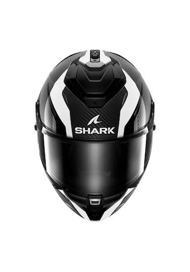 Shark Spartan Gt Pro Karbon Şeffaf Vizörlü Kask Beyaz Siyah