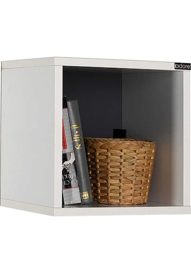 Adoremobilya Rainbow Genç Odası Duvar Rafı Diamond-Beyaz