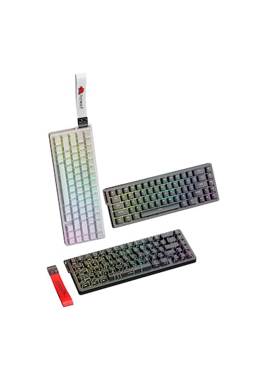 F68 Pro Oyun Klavyesi Manyetik Switch 3 Modlu Kablosuz Bluetooth Kablolu, 8k/1k Rgb Klavye