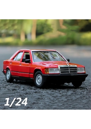 Burago 1/24 Mercedes Benz 190e 2.6 Model Araç Kırmızı 17,7cm X 5,5cm X 7,3cm