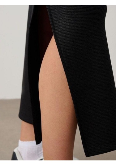 Kız Çocuk Kaşkorse Uzun Kalem Etek-15349 Siyah