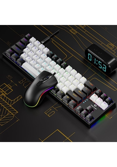 Valkyrie K710 Blue Switch Dark Alien Rgb Kablolu Oyuncu Klavye