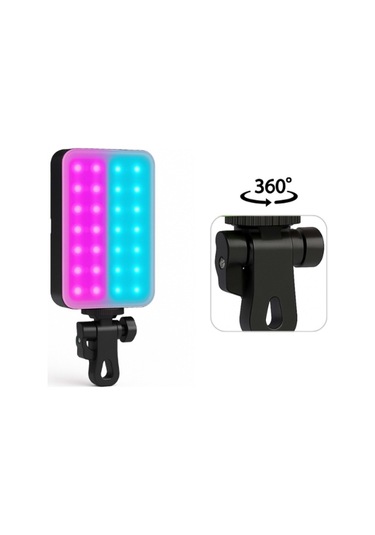 Clip-fill Taşınabilir Mini Rgb Led Selfie Işığı