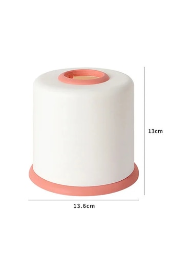 Mavi Plastik Doku Kutusu Yuvarlak Oturma Odası Silindir Ev Tuvalet Rulo Kağıt Saklama Kutusu Rulo Kağıt Rafı Sofra Aksesuarları