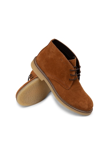 Deery Hakiki Süet Tarçın Rengi Erkek Bot - 01295mtrnc01 Tarçın