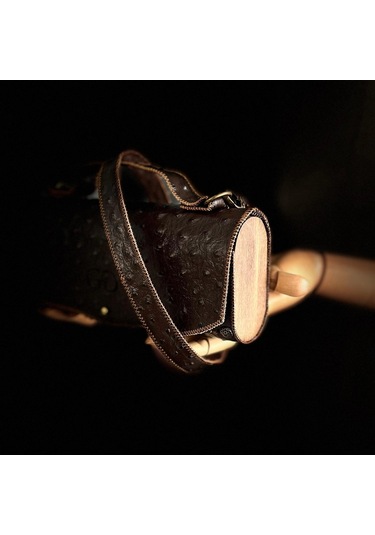 Hakiki Deri, El Yapımı Bayan Çanta, Bayan Cüzdan Larissa V37 Acı Kahverengi