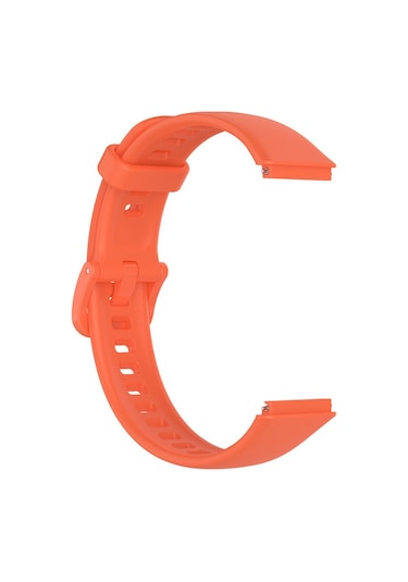 Huawei Band 7 Uyumlu Silikon Kordon Kayış Turuncu