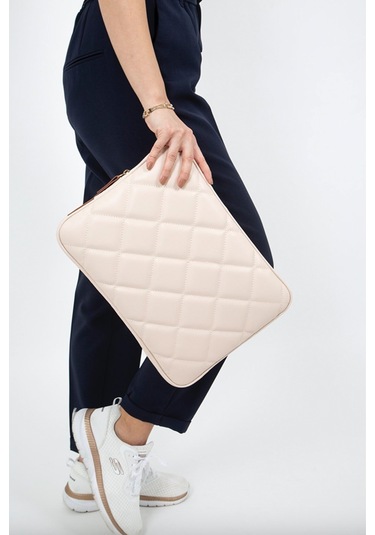 Bej Laptop Kılıfı Evrak Çantası 15.6 & 16 İnç