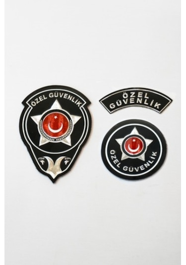 Yeni Kamu Özel Güvenlik Arması 3D Üçlü Takım