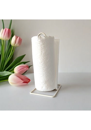 Havlu Peçetelik , Krem Renk Rulo Peçetelik , Metal Masa Tezgah