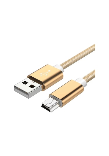 Nnbılı Mini Usb Kablosu - Mp3/mp4/gps/dijital Kamera/hdd/araba Dvr Şarj Ve Veri Aktarım Kablosubej0.75 M