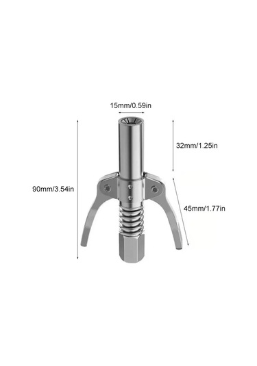 Gres Tabancası Çoğaltıcı 10000 Psı Nptı/8 Hızlı Bırakma Gres Yağı Pompası Ucu 40cm 2pcs