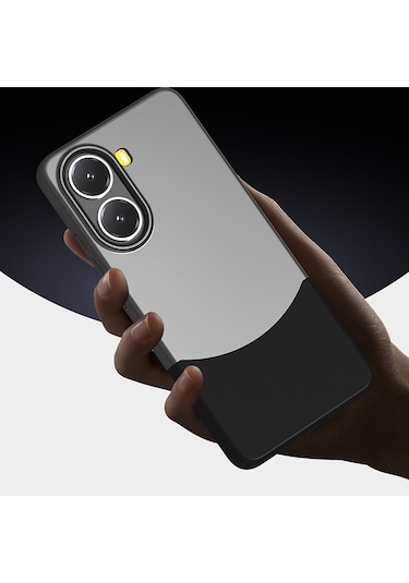 Toyigoo Poco X7 Pro Kılıf Mıknatıslı Duble Kapak - Gri Gri