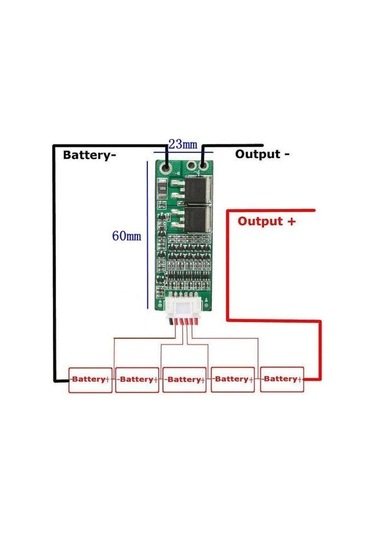Gözelerelektronik-5S 15A Bms Batarya Koruma Kartı