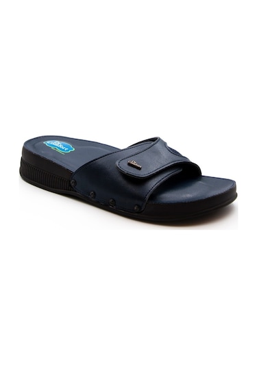 Dr.Comfort Ortopedik Halluks Walgus Cırtlı Kadın Terlik Dr.403-Lacivert