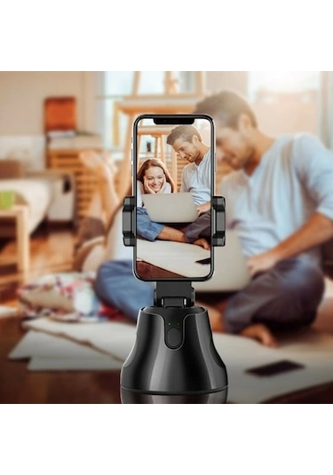 360 Hareket Algılayıcı Sensörlü Akıllı Çekim Selfie Video Takip Tripodu