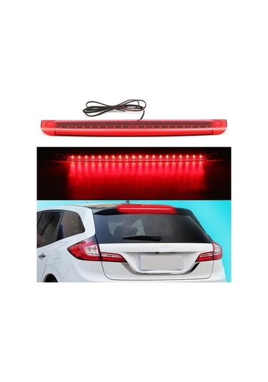 Novahub Yüksek Universal Stop Motosiklet Led Lambası Kuyruk Kırmızı Fren Dağı Araç 3rd 20 12v Dx
