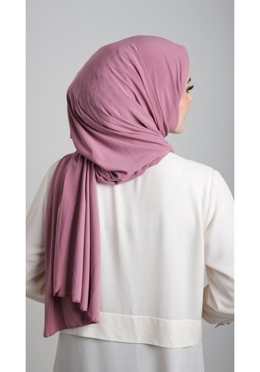 Gül Kurusu Pratik Hazır Geçmeli Eşarp Sandy Kumaş Sade 1817_18 Gülkurusu