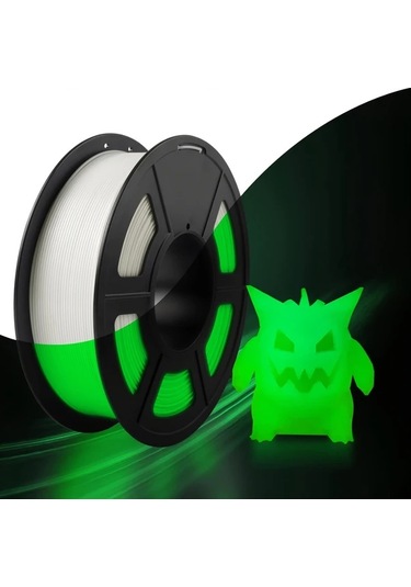Brightnova Karanlıkta Parlayan Pla 3d Yazıcı Filamenti 1.75mm Luminous Green 1kg 2.2 Lbs Spool Güçlü Yapışma