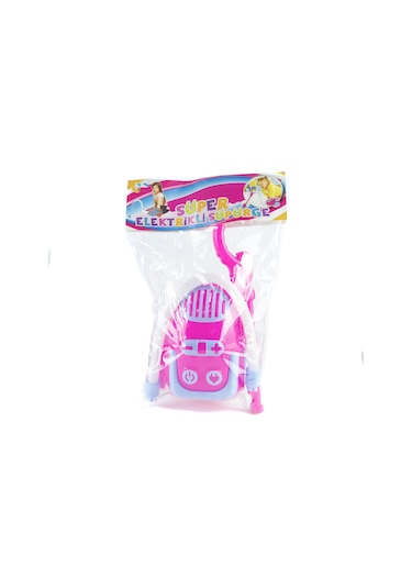 Oyuncak Elektirikli Süpürge Pembe Orta Boy Süpürge