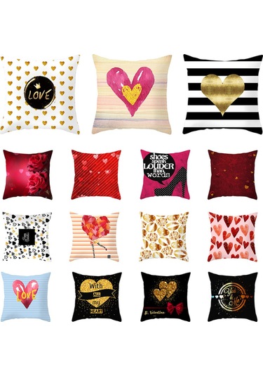 Yastık Minder Kılıfı Dekoratif Ev Gereçleri Kanepe Yastık Kılıfı Şeftali Kaşmir 45 45 Yastıksız Çok Renkli