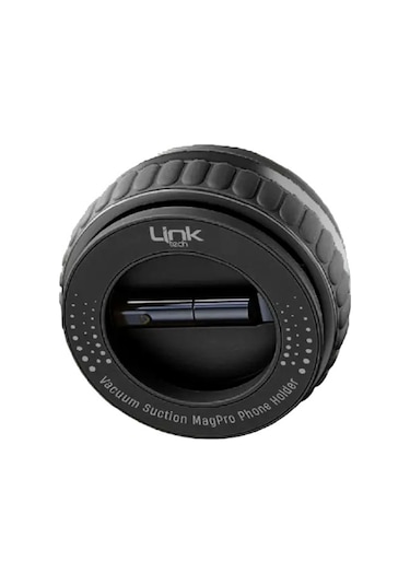 Linktech H720 Vakum Tabanlı Mıknatıslı Telefon Tutucu Siyah
