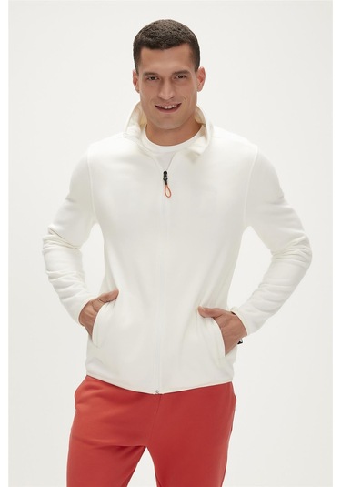 Bad Bear Bowie Full-zip Marshmallow Beyaz Fermuarlı Erkek Polar Sweatshirt-beyaz Beyaz