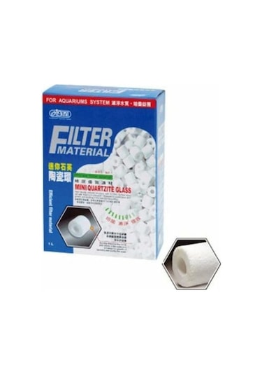 Ista Biyolojik Seramik Halka Akvaryum Filtre Malzemesi 1 L